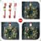 Glitzhome® 14" Christmas Metal Elf, Snowman & Santa Wreath Hanger Set